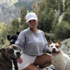 Christy Mack avec ses chiens dans le Nevada en septembre 2018, photo Instagram.