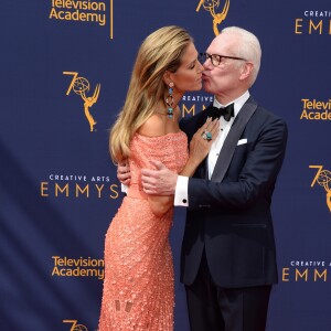 Heidi Klum et Tim Gunn aux Primetime Creative Arts Emmy Awards au Microsoft Theater à Los Angeles, le 9 septembre 2018.