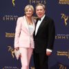 Andrew Lloyd Webber et sa femme Madeleine Gurdo aux Primetime Creative Arts Emmy Awards au Microsoft Theater à Los Angeles, le 9 septembre 2018.
