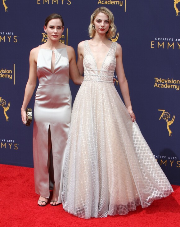 Christa B. Allen et Allie Evans aux Primetime Creative Arts Emmy Awards au Microsoft Theater à Los Angeles, le 9 septembre 2018.