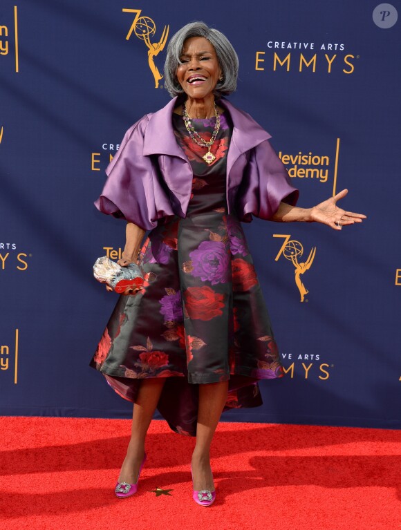Cicely Tyson aux Primetime Creative Arts Emmy Awards au Microsoft Theater à Los Angeles, le 9 septembre 2018.