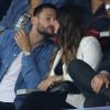 Hugo Lloris et sa femme Marine dans les tribunes lors de la Ligue des nations opposant la France aux Pays-Bas, au Stade de France, à Saint-Denis, Seine Saint-Denis, France, le 9 septembre 2018. La France a gagné 2-1. © Cyril Moreau/Bestimage