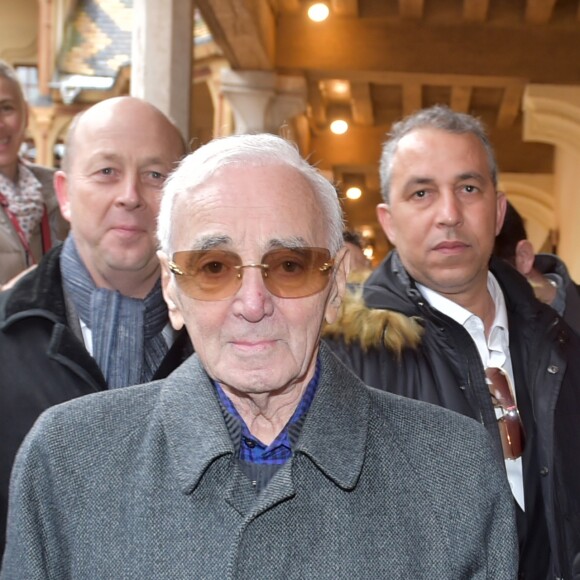 Charles Aznavour durant la 157ème vente aux enchères des vins des Hospices de Beaune à Beaune le 19 novembre 2017. © Giancarlo Gorassini/Bestimage