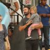 Exclusif - Brandon Jenner passe la journée avec sa femme Leah Felder et sa fille Eva à la fête foraine de Chili Cook-Off à Malibu, le 4 septembre 2017
