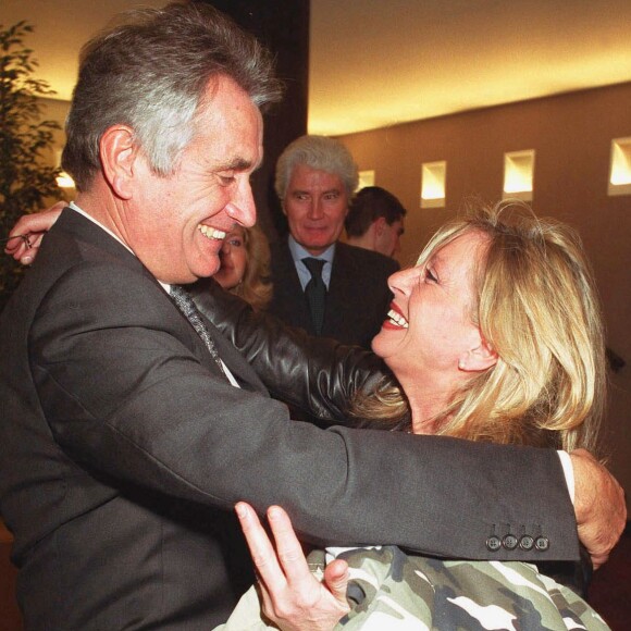 Gilbert Coullier et Véronique Sanson à Paris en 2002