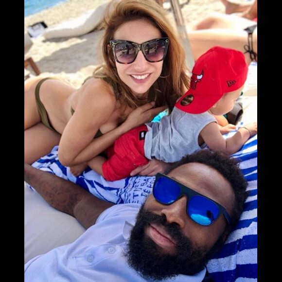 Ariane Brodier en vacances avec son fils et chéri Fulgence, dans l'Hérault. Instagram, septembre 2018