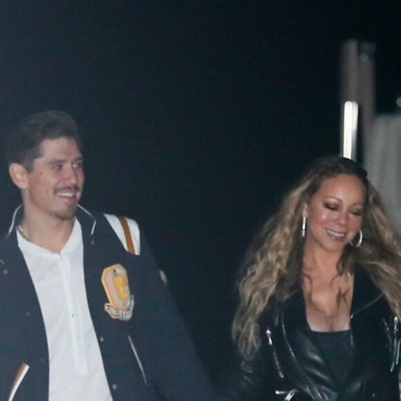 Exclusif - Mariah Carey et son compagnon Bryan Tanaka quittent le restaurant Nobu à Malibu le 10 juin 2018.