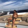 Cristiano Ronaldo bronze sur un yacht. Instagram, le 8 septembre 2018.
