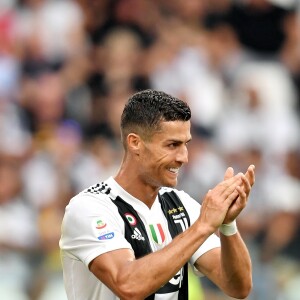 Cristiano Ronaldo lors du match de Série A, Juventus contre la Lazio à l'Allianz Stadium à Turin, la Juventus remporte le macth 2 à 0, à Turin, le 25 août 2018