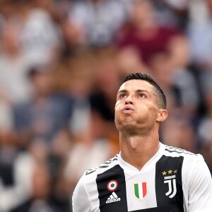 Cristiano Ronaldo lors du match de Série A, Juventus contre la Lazio à l'Allianz Stadium à Turin, la Juventus remporte le macth 2 à 0, à Turin, le 25 août 2018