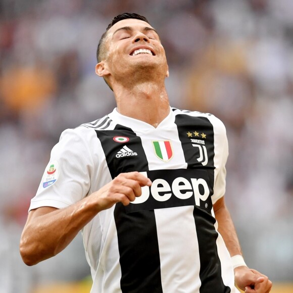 Cristiano Ronaldo lors du match de Série A, Juventus contre la Lazio à l'Allianz Stadium à Turin, la Juventus remporte le macth 2 à 0, à Turin, le 25 août 2018