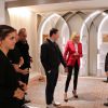 Brigitte Macron - Visite de l'exposition Brut et Précieux, à la Compagnie des Philanthropes à Paris, le jeudi 13 septembre 2018. Ici : Ramy Fischler, Brigitte Macron