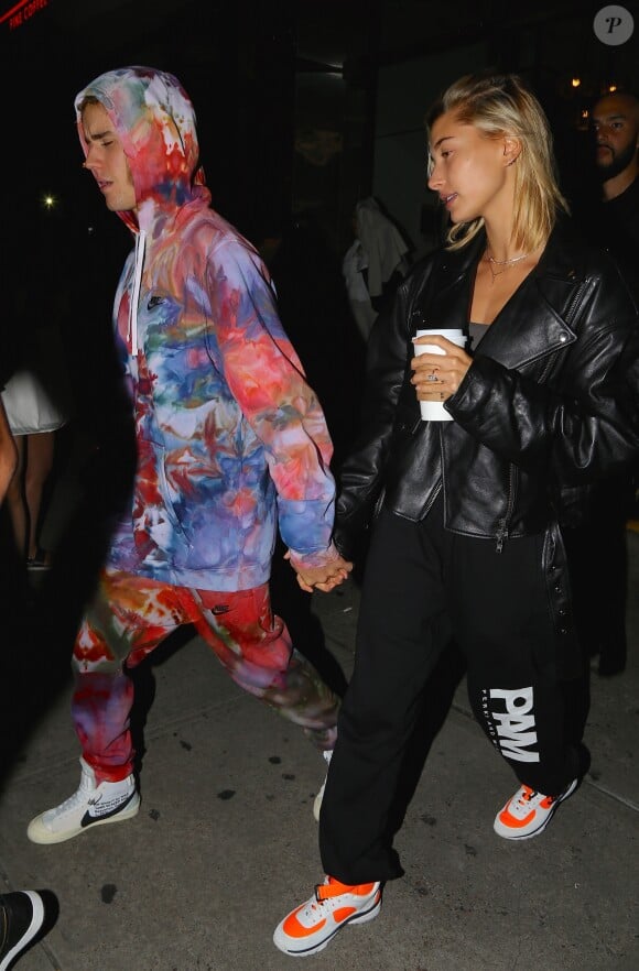 Justin Bieber et Hailey Baldwin sortent de leur hôtel à New York le 15 septembre 2018