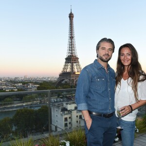 Exclusif - Anthony Dupray et Emmanuelle Boidron - 1er Trophée Shangri-La de pétanque by Boboules à l'hôtel Shangri-La à Paris, le 17 septembre 2018. © Giancarlo Gorassini/Bestimage