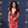 Sandra Oh aux 70e Primetime Emmy Awards au théâtre Microsoft à Los Angeles, le 17 septembre 2018