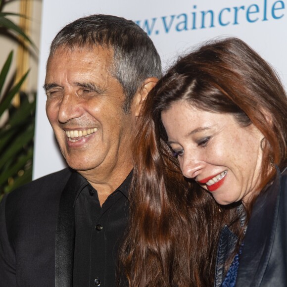 Julien Clerc et sa femme Hélène Grémillon lors de la soirée de Gala "Vaincre Le Cancer" organisée au profit de la lutte contre les Cancers dans les salons du Cercle de l'Union Interalliée à Paris, France, le 11 septembre 2018. © Pierre Perusseau/Bestimage