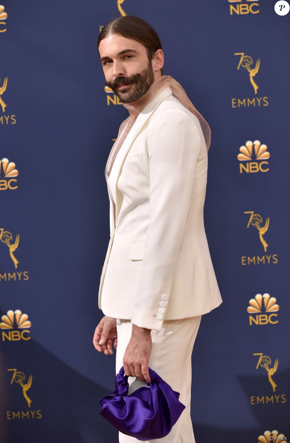 Jonathan Van Ness à la 70e cérémonie des Emmy Award au Microsoft Theater de Los Angeles, le 17 septembre 2018