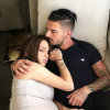 Manon Marsault, très enceinte et fatiguée, et Julien tanti le 10 mai 2018.