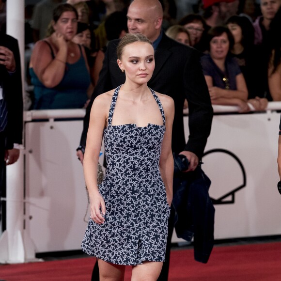 Lily-Rose Depp - Les célébrités arrivent à la première du film 'A Faithful Man' lors du 66ème festival du film de San Sebastian en Espagne le 22 septembre 2018.