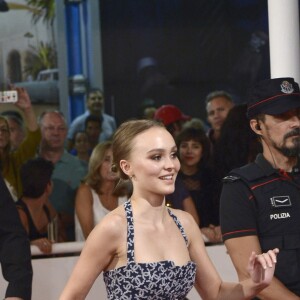 Lily-Rose Depp - Les célébrités arrivent à la première du film 'A Faithful Man' lors du 66ème festival du film de San Sebastian en Espagne le 22 septembre 2018.