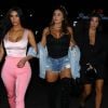 Kim Kardashian, Kourtney Kardashian et Larsa Pippen sont allées assister au concert de JAY-Z et Beyoncé au Rose Bowl à Pasadena. Le 23 septembre 2018.