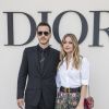 Melissa Benoist et son compagnon Christopher Charles Wood - Défilé de mode "Christian Dior" prêt-à-porter printemps-été 2019 à Paris. Le 24 septembre 2018 © Olivier Borde / Bestimage