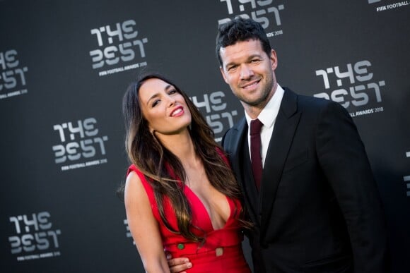 Michael Ballack et sa compagne Natacha Tannous lors de la cérémonie des Best Fifa Awards 2018 au Royal Festival Hall à Londres, le 25 septembre 2018. © Cyril Moreau/Bestimage