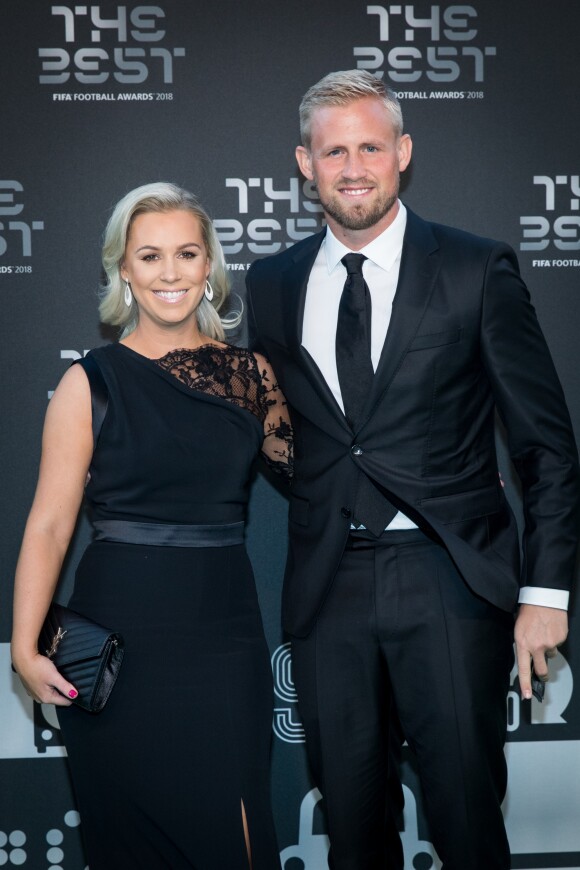 Kasper Schmeichel et sa femme Stine Gyldenbrand lors de la cérémonie des Best Fifa Awards 2018 au Royal Festival Hall à Londres, le 25 septembre 2018. © Cyril Moreau/Bestimage