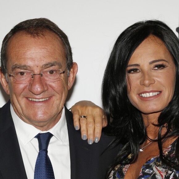 Jean-Pierre Pernaut et sa femme Nathalie Marquay - Gala de charité au profit de l'association "Les Bonnes fées" à l'hôtel d'Evreux, Place Vendôme à Paris, le 20 mars 2017. © Christophe Aubert via Bestimage