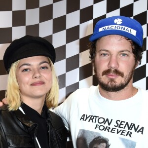 Exclusif - Louane Emera et le photographe Mathieu César - Vernissage de l'exposition "Race Kit" au concept store Montaigne Market à Paris, France, le 25 septembre 2018. © Giancarlo Gorassini/Bestimage