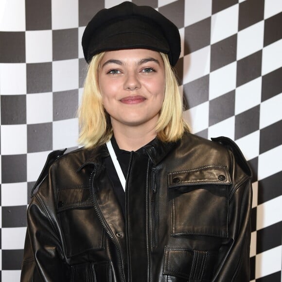 Exclusif - Louane Emera - Vernissage de l'exposition "Race Kit" par le photographe Mathieu César au concept store Montaigne Market à Paris, France, le 25 septembre 2018. © Giancarlo Gorassini/Bestimage