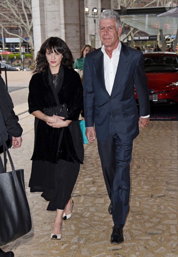 Anthony Bourdain et Asia Argento à New York, le 12 avril 2018.