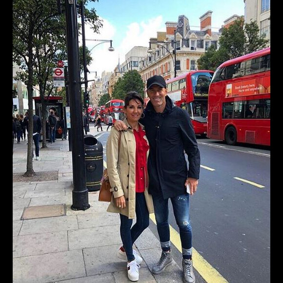 Zinédine Zidane avec sa femme Véronique à Londres le 25 septembre 2018.