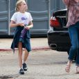  Exclusif - Marcia Cross a regardé sa fille Eden jouer un match de basket, en compagnie de son autre fille, Savannah. Son mari Tom Mahoney jouait le coach. Le 18 septembre 2016 à Los Angeles. 
  