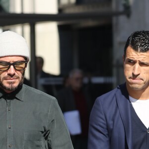 David Beckham arrive en solo à la Gare du Nord à Paris le 27 septembre 2018. © Cyril Moreau / Bestimage