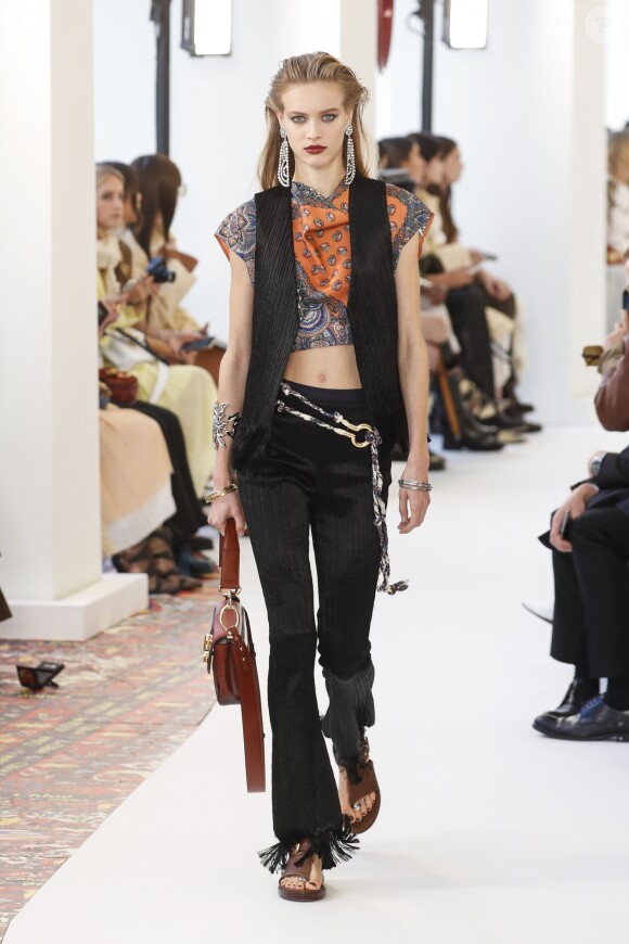 Défilé Chloé collection prêt-à-porter printemps-été 2019" à la Maison de la Radio lors de la Fashion Week de Paris, le 27 septembre 2018.