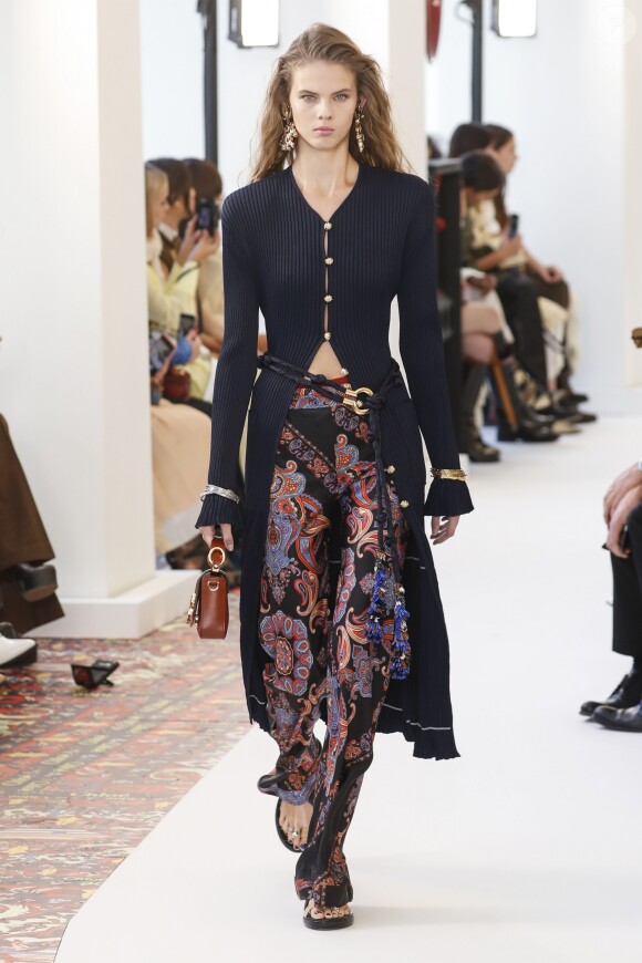 Défilé Chloé collection prêt-à-porter printemps-été 2019" à la Maison de la Radio lors de la Fashion Week de Paris, le 27 septembre 2018.