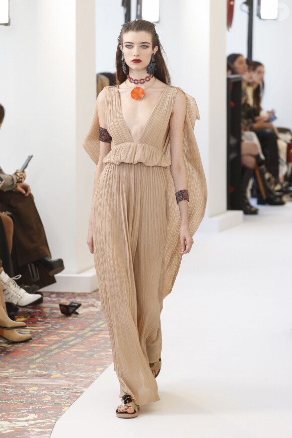 Défilé Chloé collection prêt-à-porter printemps-été 2019" à la Maison de la Radio lors de la Fashion Week de Paris, le 27 septembre 2018.