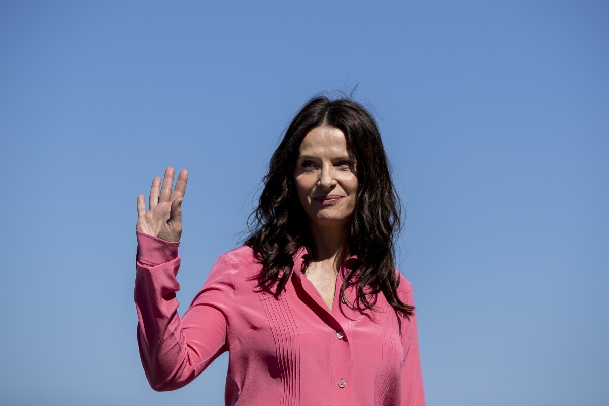 Vidéo : Juliette Binoche lors du photocall du film "Voyage à Yoshino