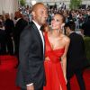 Derek Jeter et Hannah Davis au Met Ball le 4 mai 2015 à New York. Le couple a accueilli le 17 août 2017 son premier enfant, une fille.