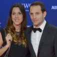 Renaud Lavillenie et sa compagne Anaïs Poumarat - Soirée des Laureus World Sport Awards 2017 à Monaco le 14 février 2017. © Michael Alesi/Bestimage