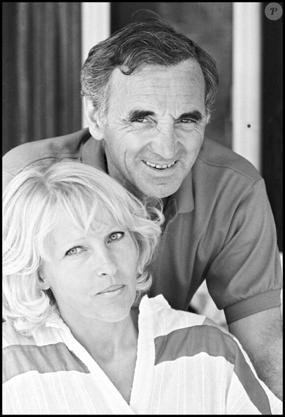 Charles Aznavour et sa femme Ulla en 1982