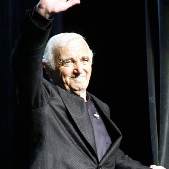 Charles Aznavour au palais des Congrès à Paris en 2007.