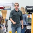 Exclusif - Chris Evans - Tournage du film "Avengers 4" à Atlanta. Le 7 septembre 2018.