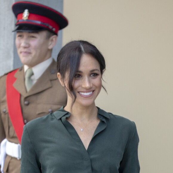 Le prince Harry, duc de Sussex, et Meghan Markle, duchesse de Sussex, inaugurent l'université technologique à Bognor Regis. C'est leur première visite dans le comté de Sussex depuis leur mariage. Le 3 octobre 2018.