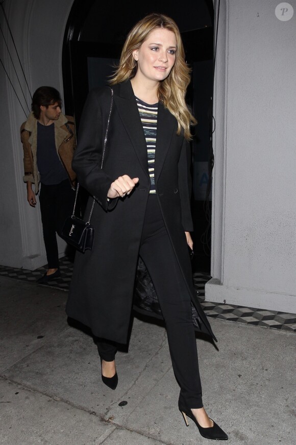 Mischa Barton à la sortie du restaurant "Craig's" à Los Angeles, le 3 octobre 2018.