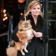 Mischa Barton et son compagnon le mannequin J.Abercrombie quittent l'Hôtel Bowery à New York. Ils sont accompagnés des deux chiens de Mischa, Ziggy et Charlie, le 14 novembre 2017. '