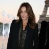 Carla Bruni-Sarkozy - Défilé de mode "Saint-Laurent" PAP printemps-été 2019 au Trocadero devant la Tour Eiffel à Paris le 25 septembre 2018 © Denis Guignebourg/Bestimage