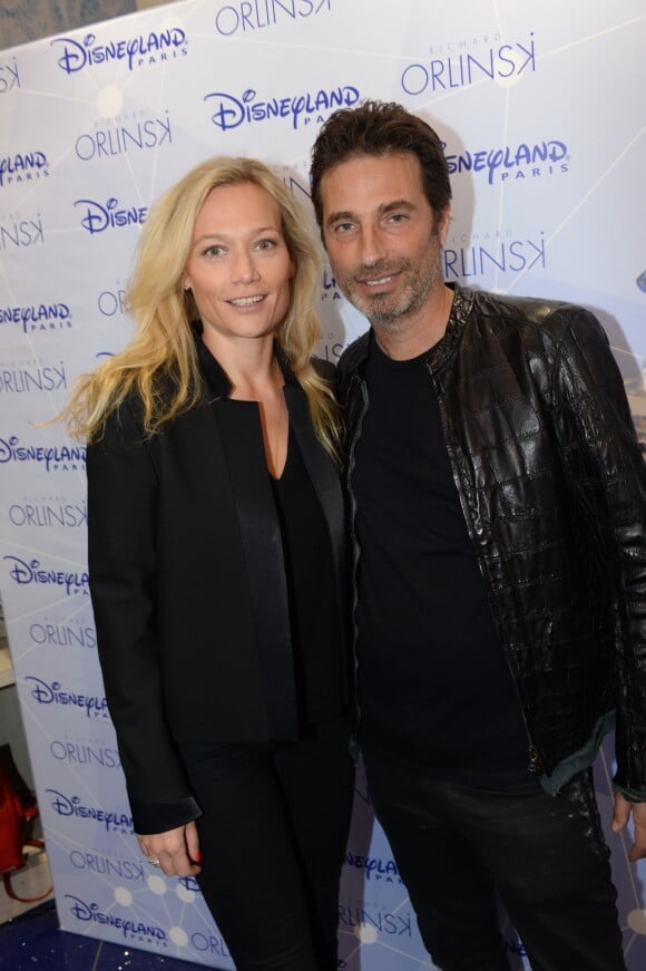 Exclusif - Caroline Vigneaux et Richard Orlinski - Premier anniversaire de la collaboration entre le sculpteur Richard Orlinski et Disneyland Paris, au Disney Store, à Paris, le 4 octobre 2018. © Rachid Bellak/Bestimage