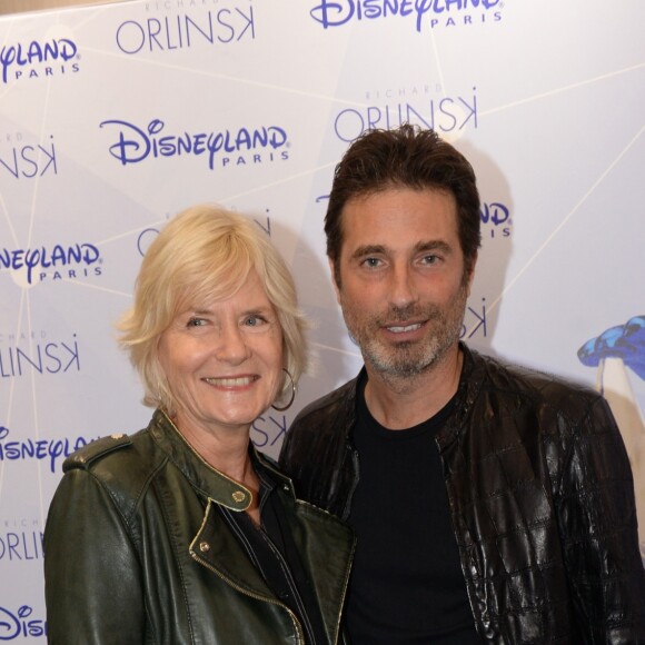 Exclusif - Catherine Ceylac et Richard Orlinski - Premier anniversaire de la collaboration entre le sculpteur Richard Orlinski et Disneyland Paris, au Disney Store, à Paris, le 4 octobre 2018. © Rachid Bellak/Bestimage